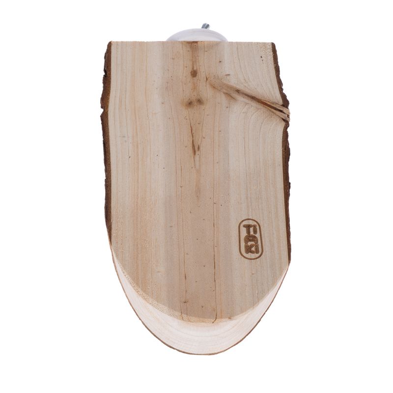 TIAKI Wooden Platform with Bark - Oval approx. 17 x 8 x 4 cm (L x W x H)