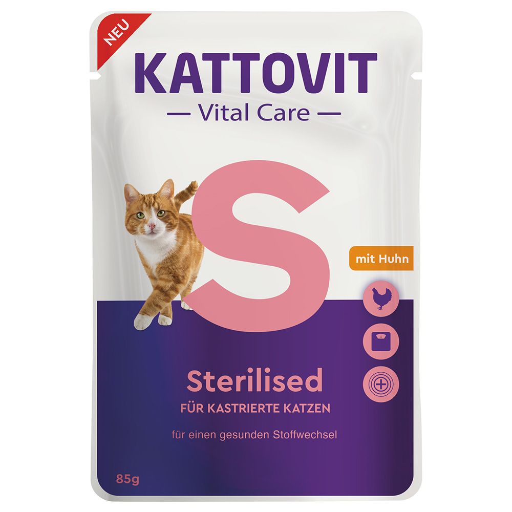 Kattovit Vital Care Sterilised Pouches with Chicken 6 x 85 g