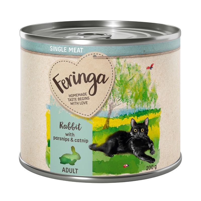 Feringa Single Meat Menu Saver Pack 12 x 200g Mix I (6 Varieties ): Chicken, Rabbit, Lamb, Veal, Duck, Salmon