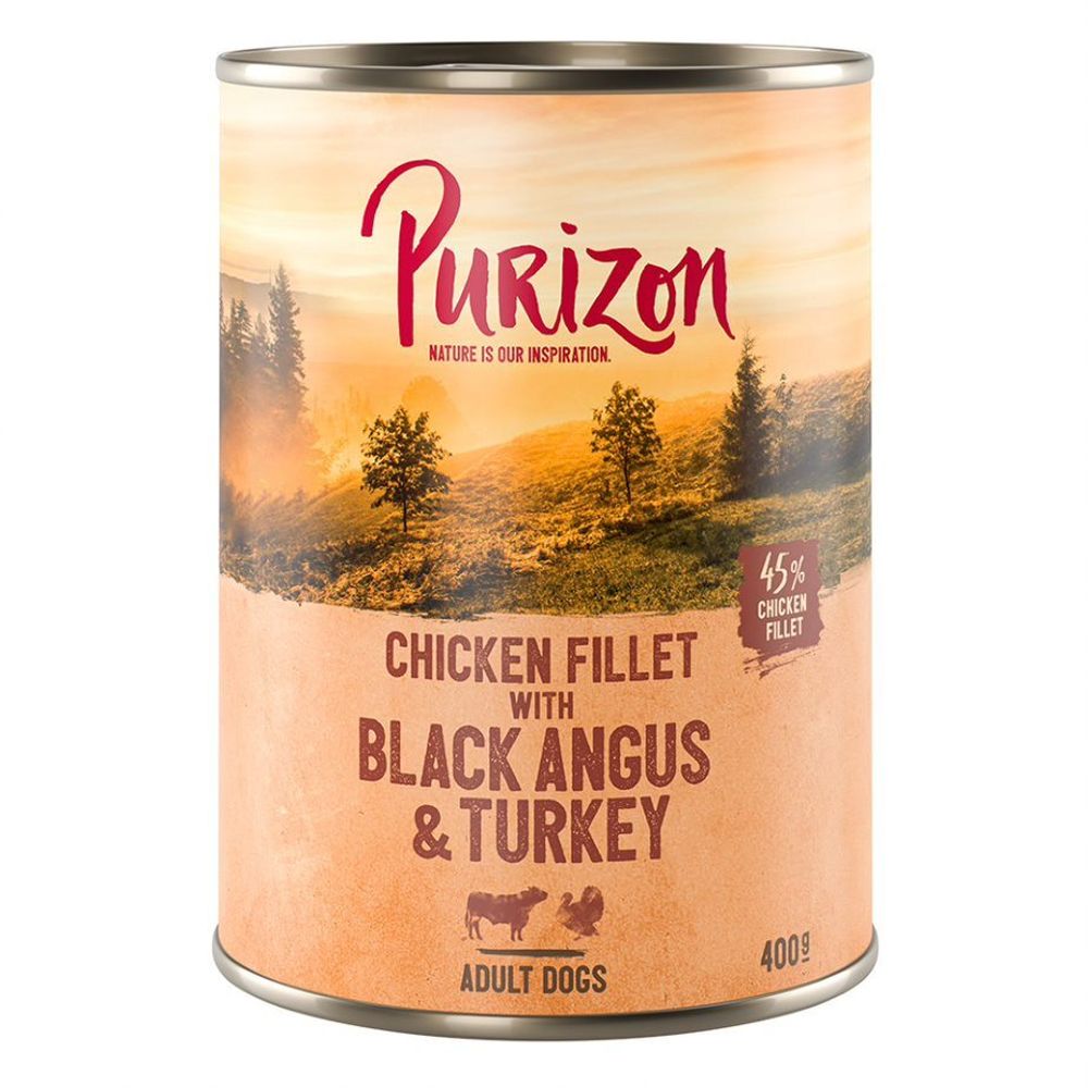 Purizon Single Can 1 x 400g Chicken Fillet with Black Angus Beef & Turkey