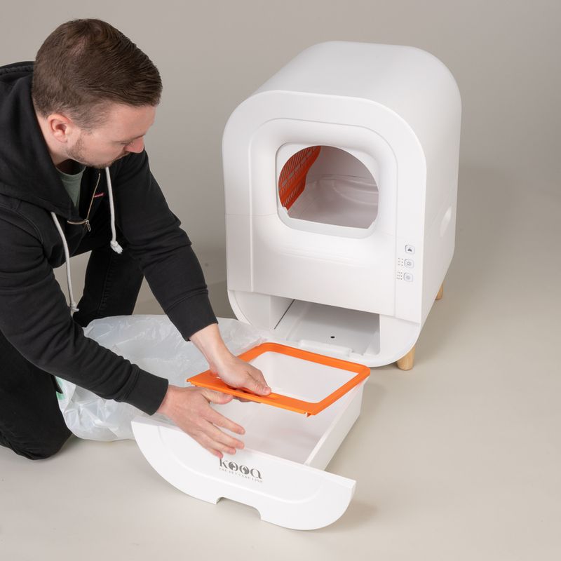 kooa Automatic Litter Box White