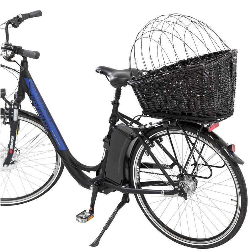 Trixie Rear-Mounted Bicycle Basket - Black 55 x 35 x 49cm (L x W x H)