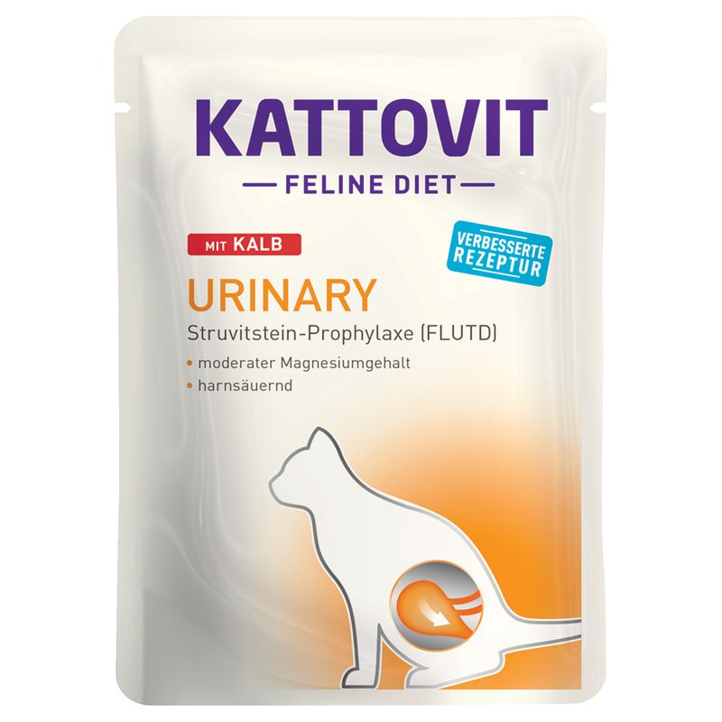 Kattovit Urinary Pouches 24 x 85g Veal