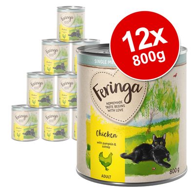 Feringa Single Meat Menu Saver Pack 12 x 800g Chicken with Pumpkin & Catnip