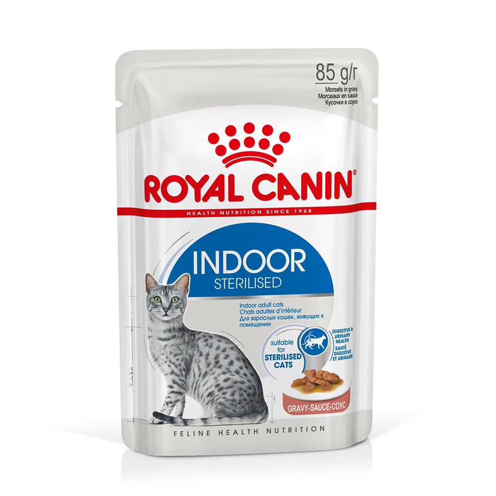 Royal Canin Indoor Sterilised in Gravy 12 x 85g