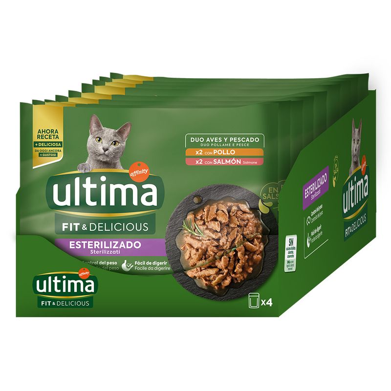 Ultima Cat Sterilised 48 x 85g Meat Selection