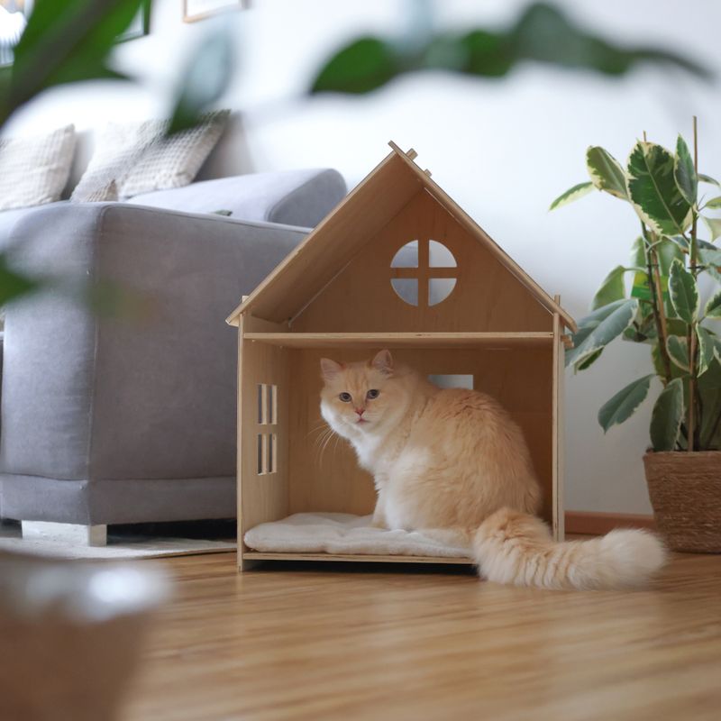 Kerbl Pet Cat House Yvi 50 x 38 x 67cm (L x W x H)