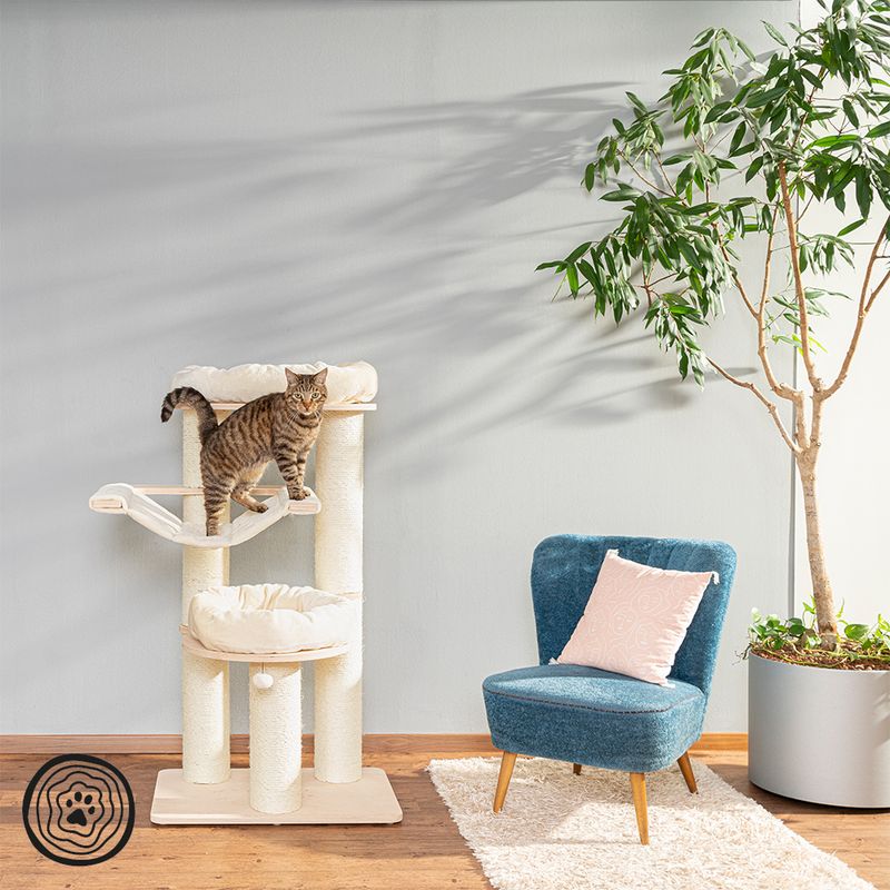 Natural Paradise Scratching Tree - Amaryllis L Cream