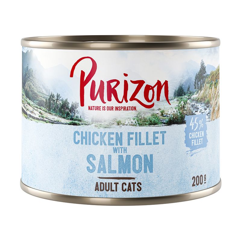 1 x 200g Purizon Adult Chicken Fillet with Salmon - Try Now!* Chicken Fillet with Salmon (200g)