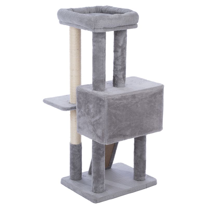 zooplus Basics Medium Scratching Tree Grey