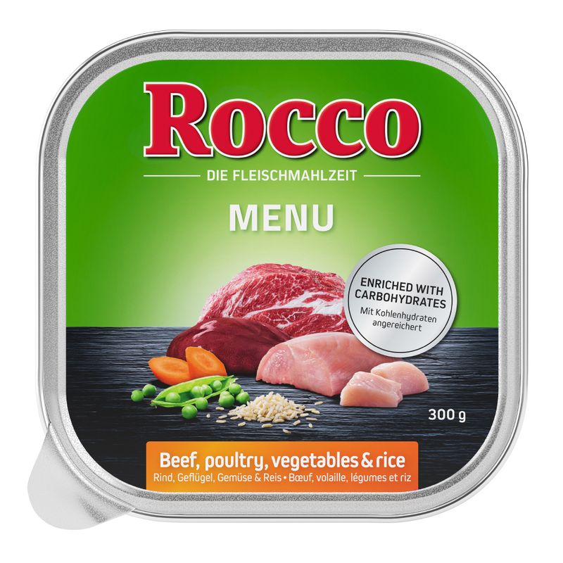 Rocco Trays Mixed Trial Pack 9 x 300g Menu Mix 1: Beef, Poultry, Lamb