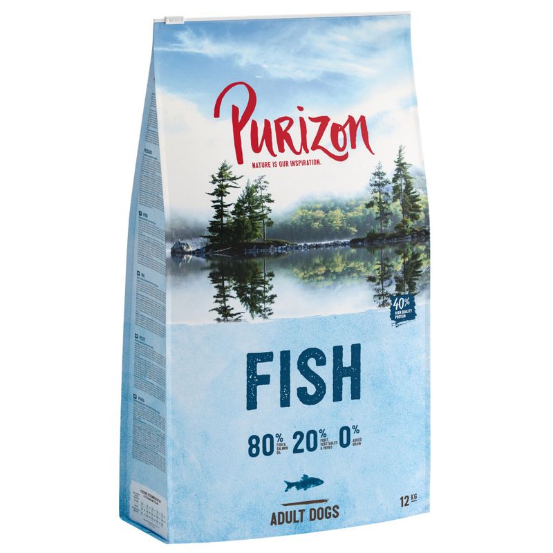 Purizon Grain-Free 80:20:0 Economy Pack 2 x 12kg Adult Chicken with Fish – Grain-free (2 x 12kg)