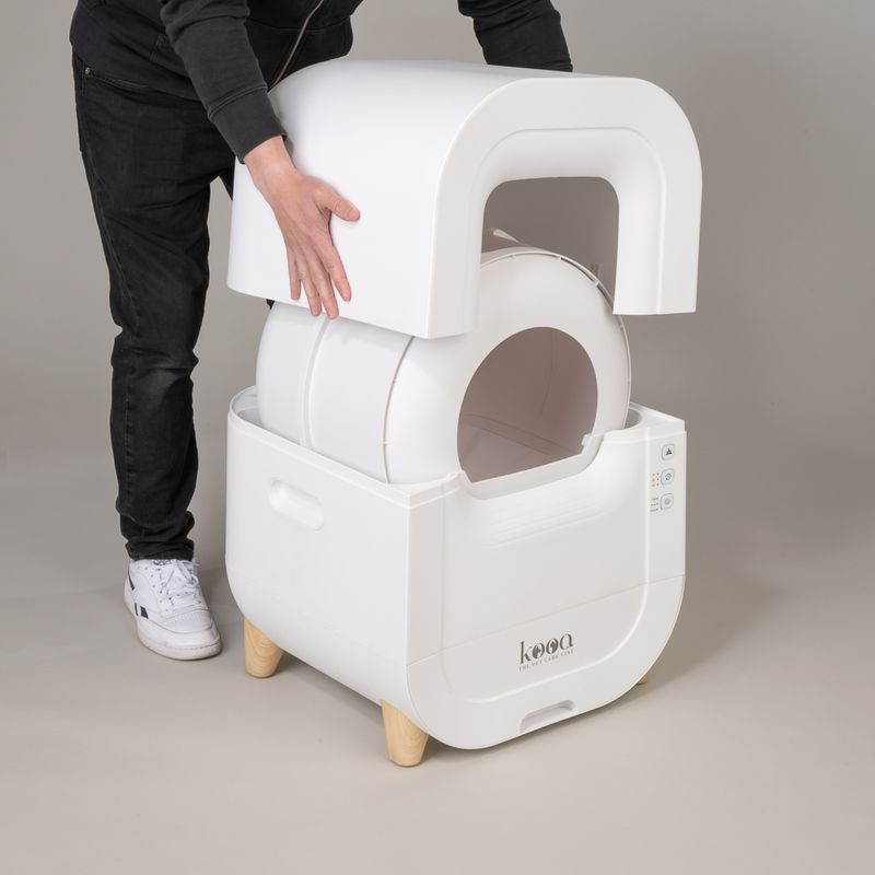 kooa Automatic Litter Box White
