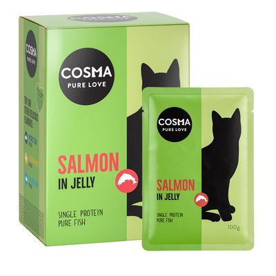 Cosma Original Pouches in Jelly Saver Pack 24 x 100g Mixed Pack (4 Varieties)