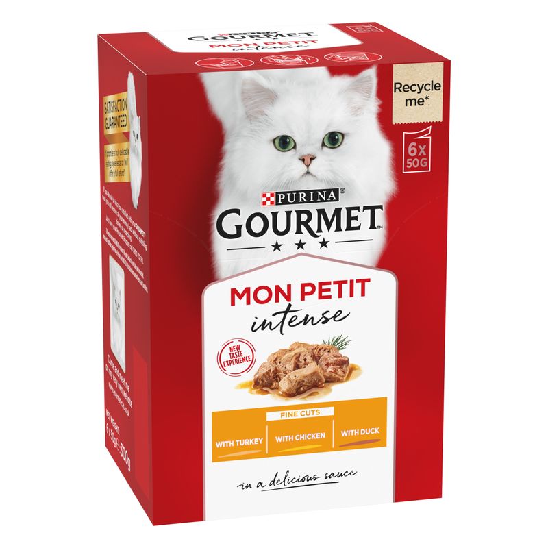 Gourmet Mon Petit 6 x 50g Tuna, Salmon, Trout