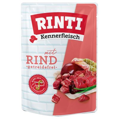 RINTI Kennerfleisch Pouches 10 x 400g Beef