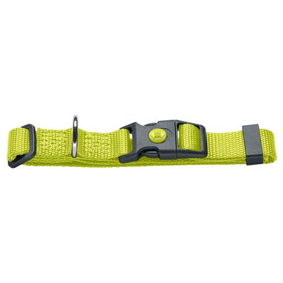 HUNTER Collar London - Lime Vario Basic Size M: 30 - 46cm neck circumference, 15mm wide