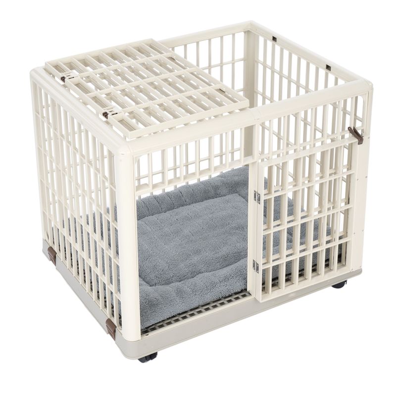 TIAKI Indoor Pet Crate with Cushion Size S: 64.5 x 50 x 56 cm (L x W x H)