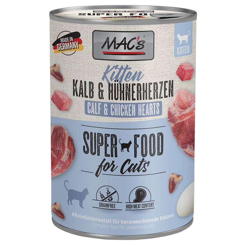 MAC's Cat 6 x 400g Poultry, Beef & Cranberry