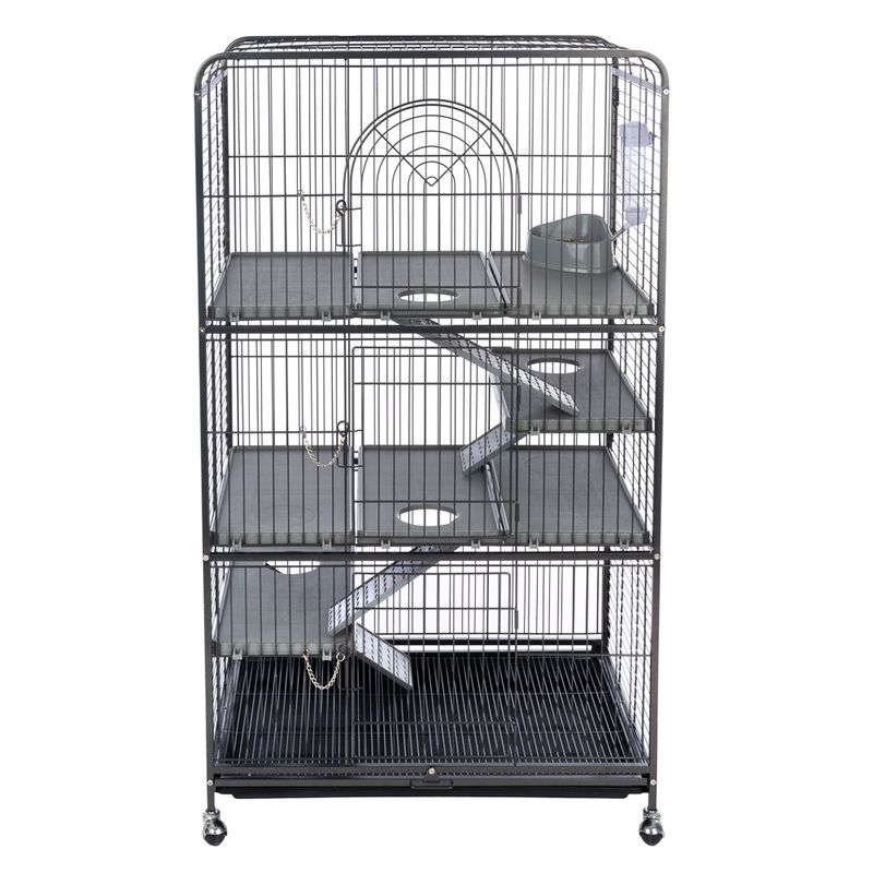 TIAKI Villa Small Pet Cage Main Cage: 79 x 52 x 99.5cm (L x W x H)