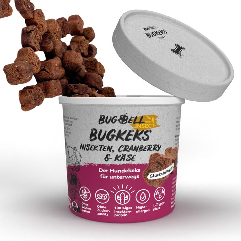 BugBell BugKeks Adult insects, cranberries and cheese 150 g