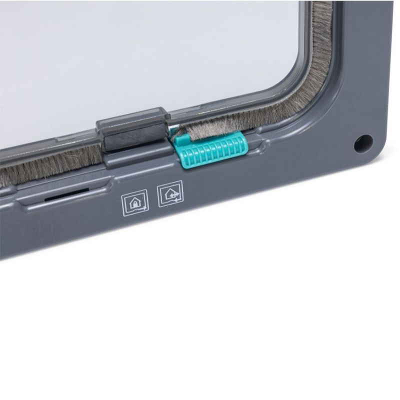 Karlie Cat Flap with 2-way Closure Grey: 20 x 19.2cm (W x H)