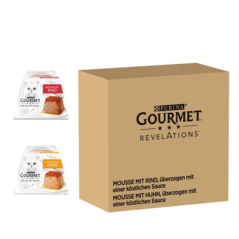 Gourmet Revelations Mousse Saver Pack 48 x 57g Chicken & Beef