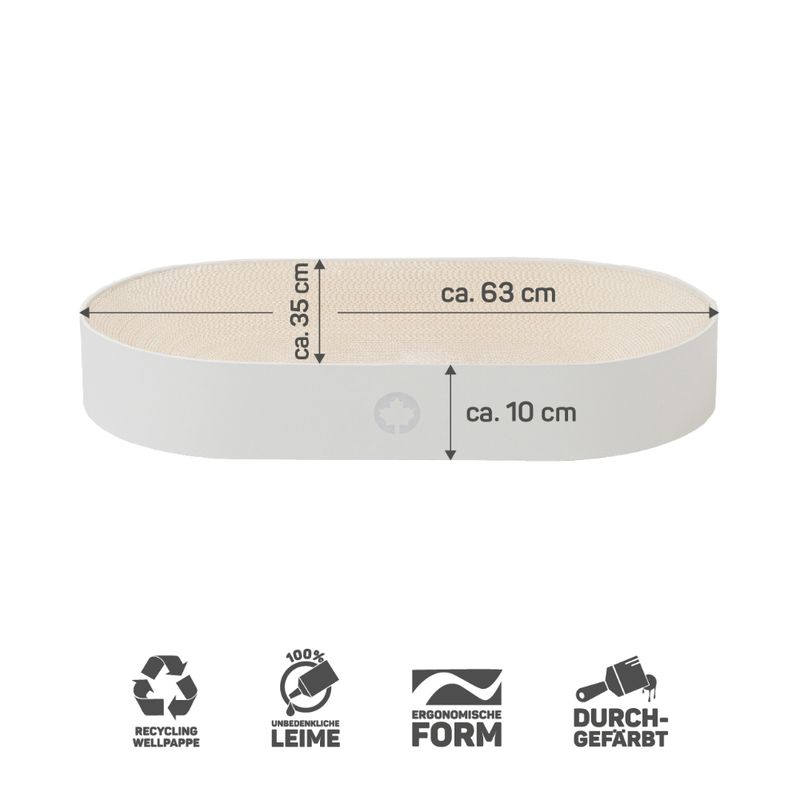 Canadian Cat Company Scratching Board Apollo White