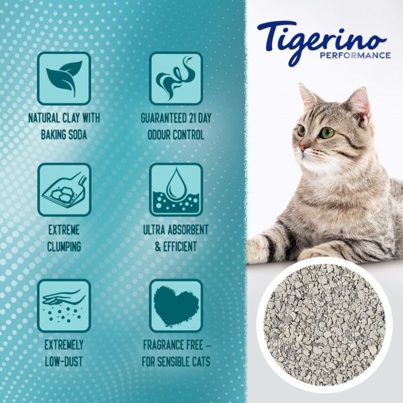 Tigerino Performance Odour Control with Baking Soda (fragrance free) 12kg