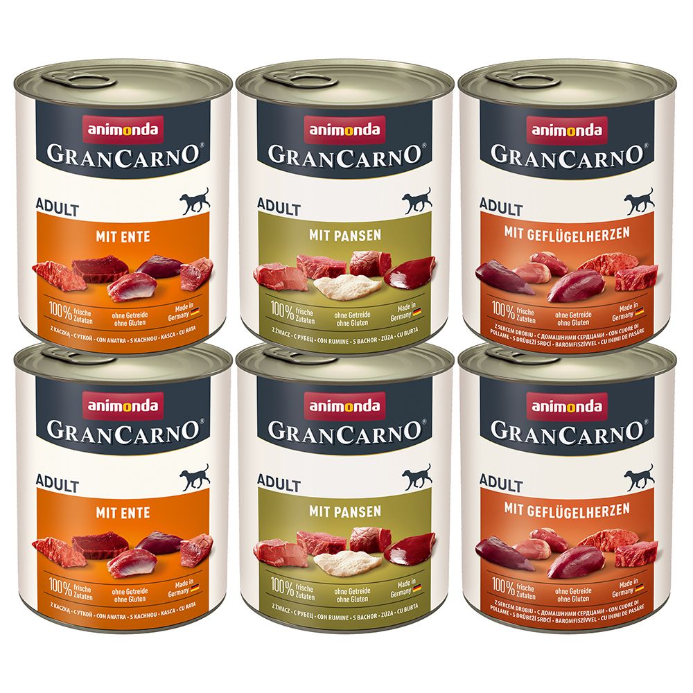 Saver Pack animonda GranCarno Original 12 x 800 g Mix package (3 varieties)