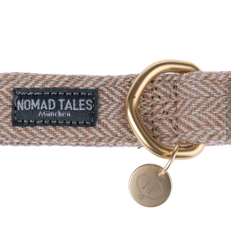 Nomad Tales Calma Collar, sand Size XS: 24 - 36 cm neck circumference, W 10 mm