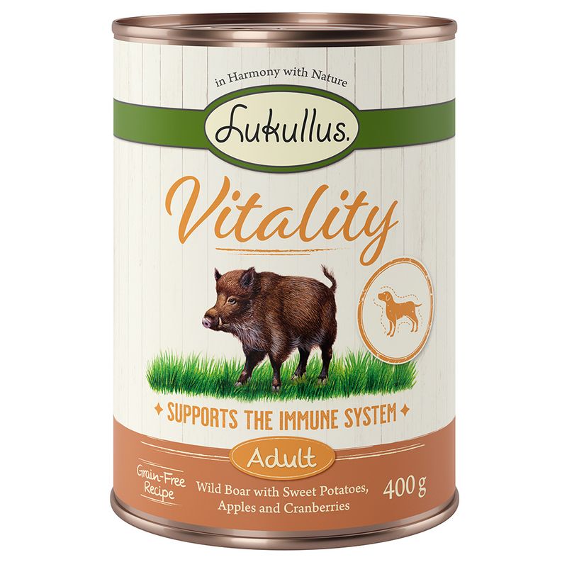 Lukullus Vitality Immune System: Wild Boar (Grain-Free) 6 x 400g