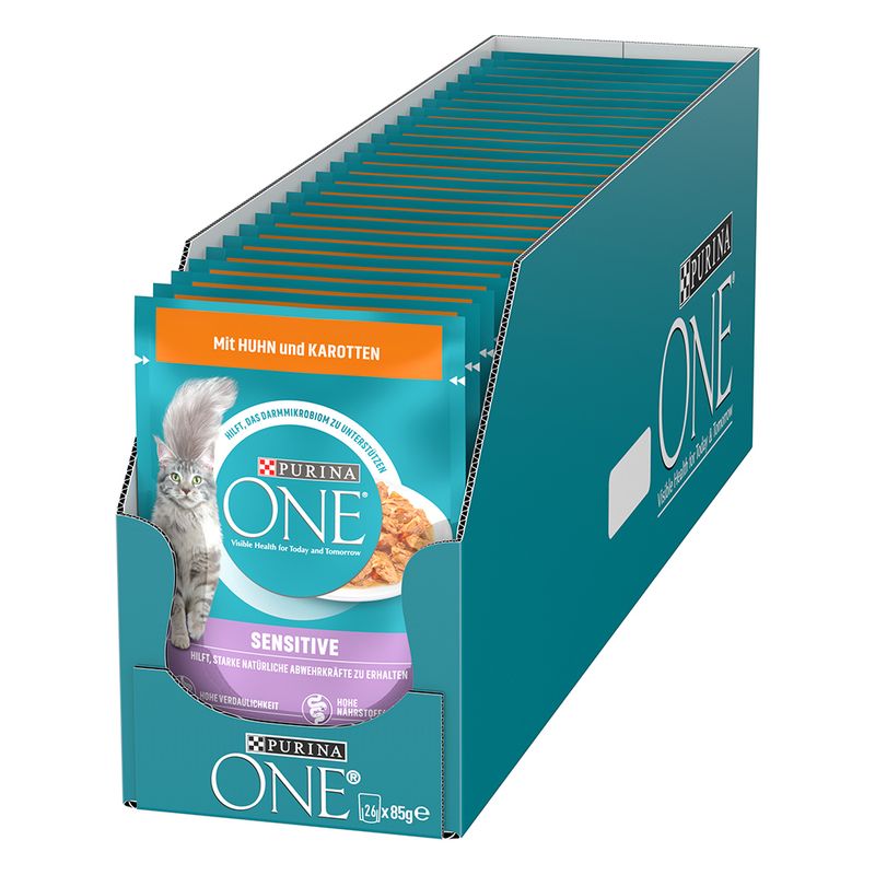 PURINA ONE Sensitive with Chicken & Carrots (13 x 85g)