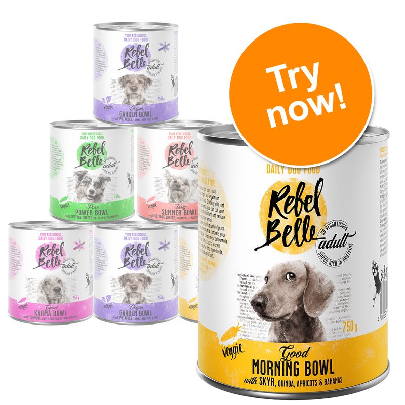 Rebel Belle Adult Mixed Trial Pack - Veggie & Vegan 6 x 750g