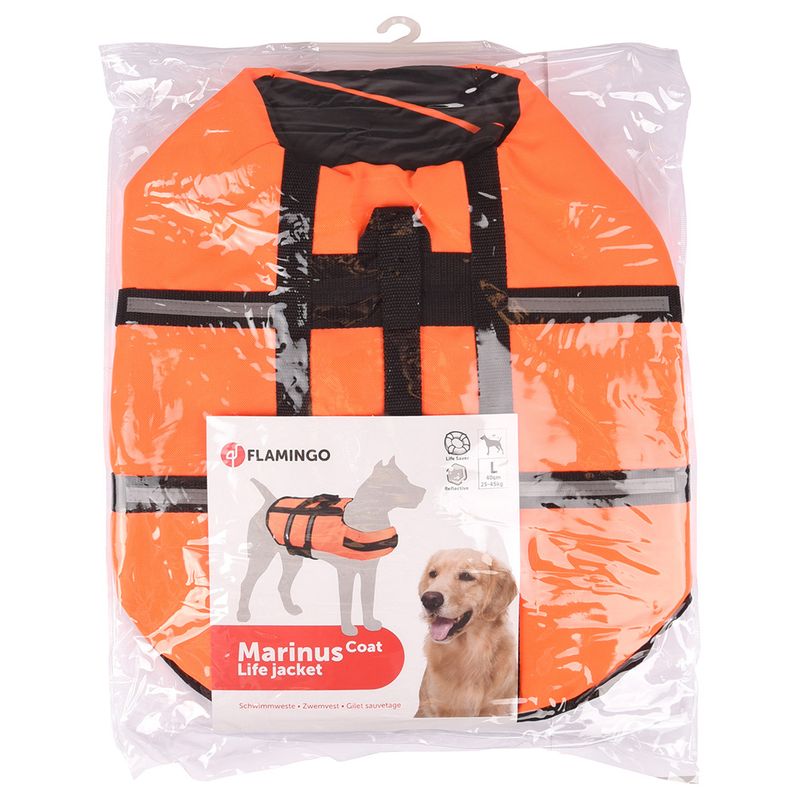 Flamingo Life Jacket Orange Size XS: approx. 25cm backlength