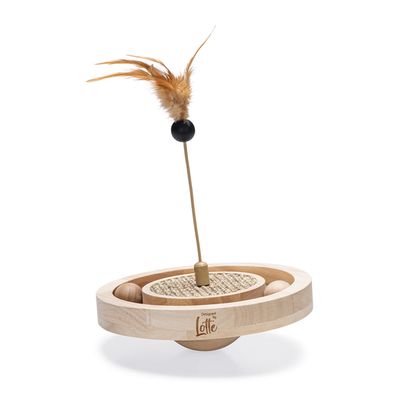 Designed by Lotte Winni Wooden Cat Toy 22 x 30cm (diameter x H)