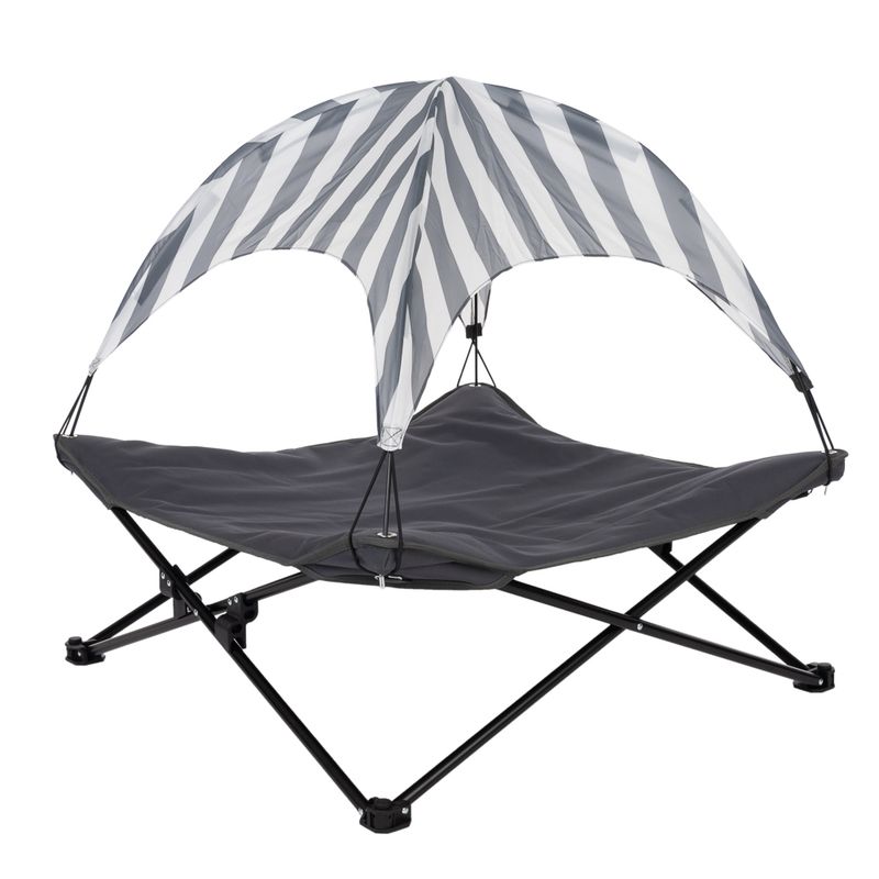 TIAKI Sun Stripes dog bed L 80 x W x H 80 x 30 cm