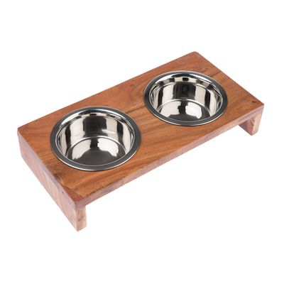 Modern Living Nellore wooden bowl bar 2 x 400 ml, diameter 13 cm