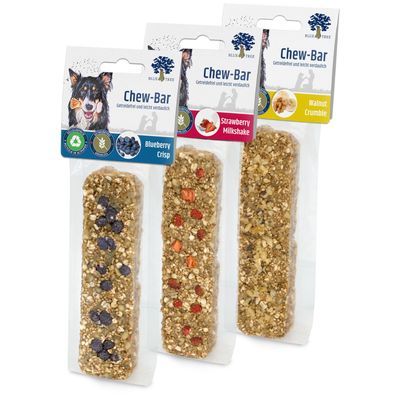 Blue Tree Chew Bar 3 Varieties: Strawberry Milkshake, Walnut Crumble, Blueberry Crisp