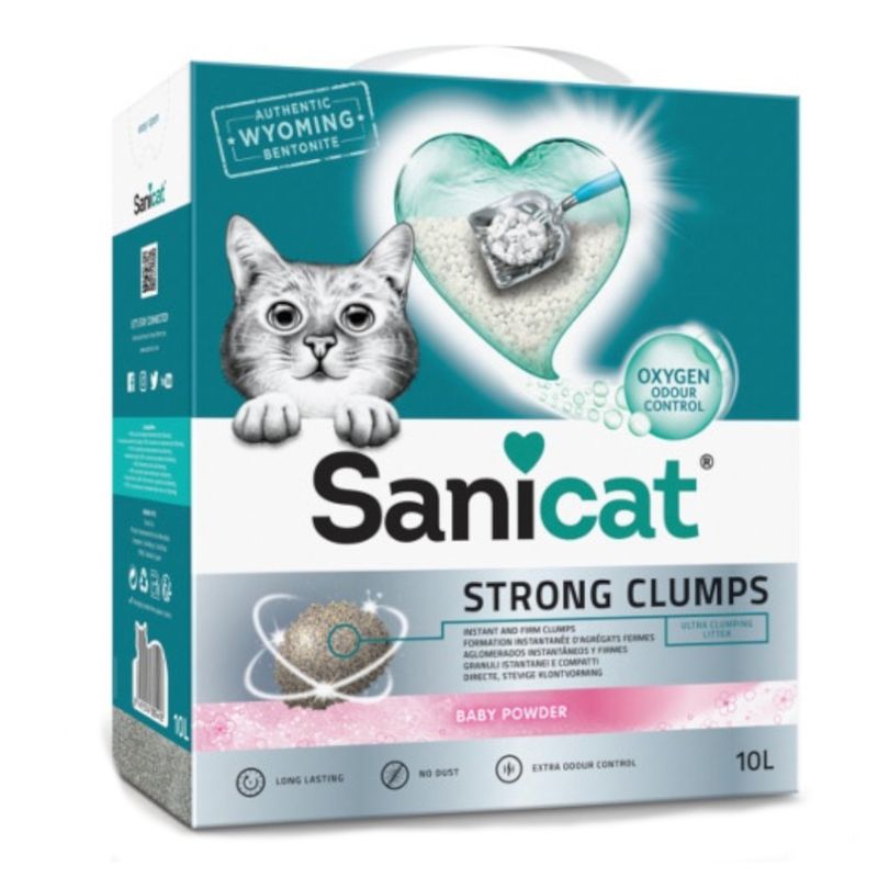 2 x Sanicat Cat Litter - 20% Off! * Natura Activa Corn Cob Clumping (2 x 6l)
