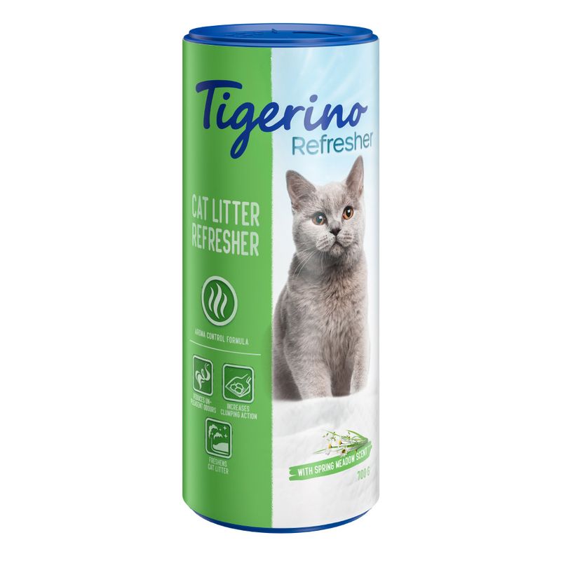 Tigerino Refresher Natural Clay Deodorant for Cat Litter - 3 scent variants Baby Powder (700g)