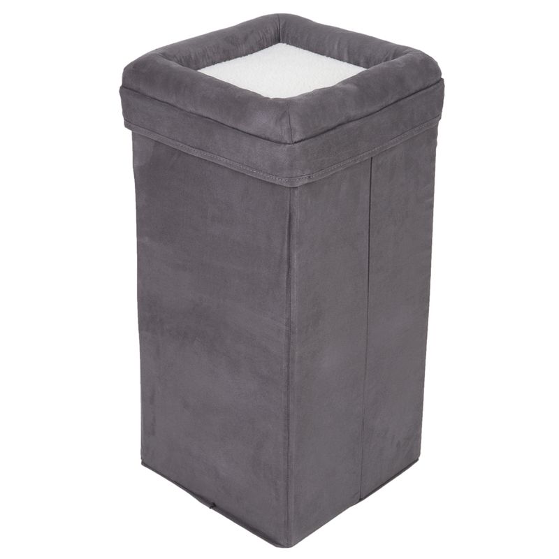 Soft'n Scratchy Collapsible Cat Tower Charcoal / White