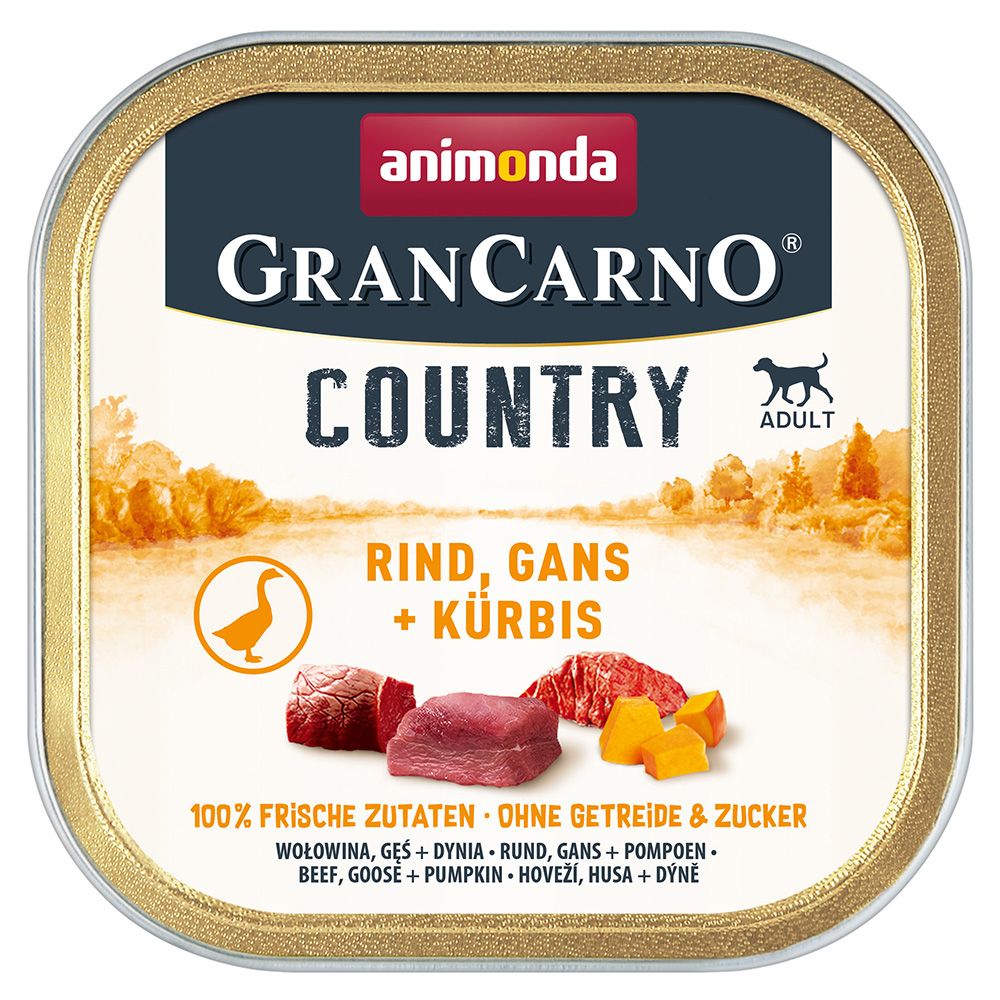 animonda GranCarno Adult Country 22 x 150g Beef, Goose & Pumpkin