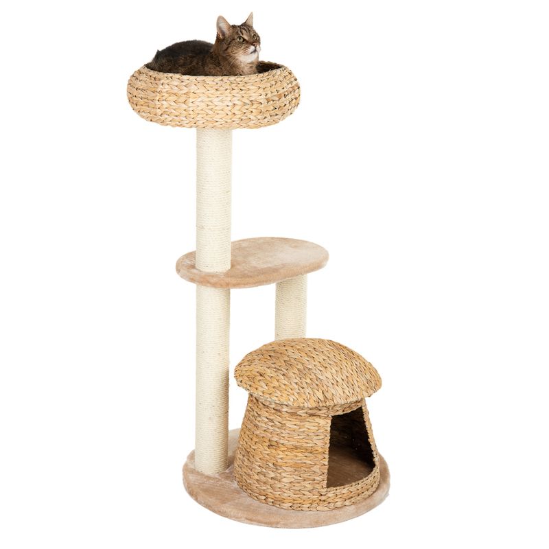 Banana Leaf Bali Cat Tree Beige