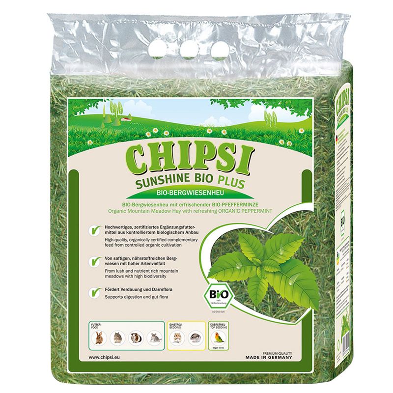 Chipsi Sunshine Organic Plus Mountain Meadow Hay Organic Dandelion (600g)