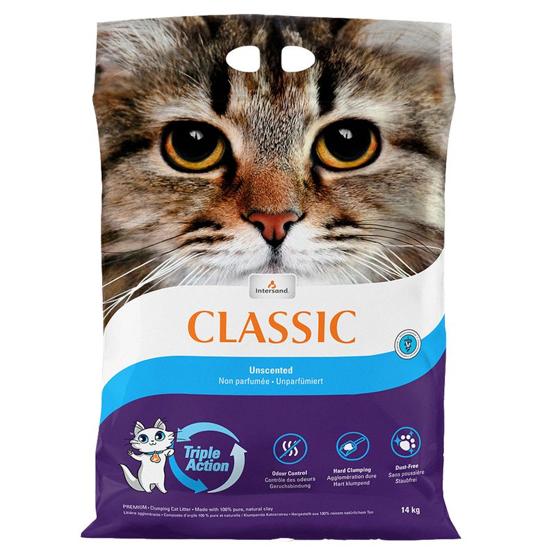 Intersand Classic Unscented Cat Litter 7kg