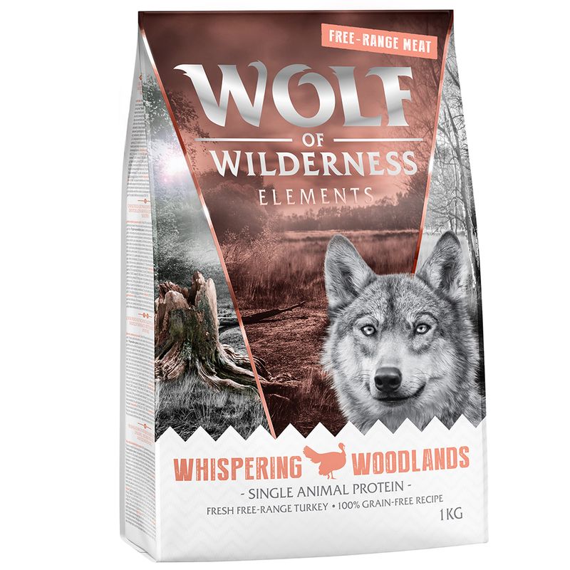2 x 1kg Wolf of Wilderness Dry Dog Food - Try Now! Adult \