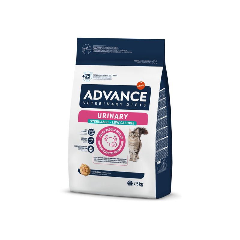 Advance Veterinary Diets Feline Urinary Sterilised Low Calorie 2.5kg