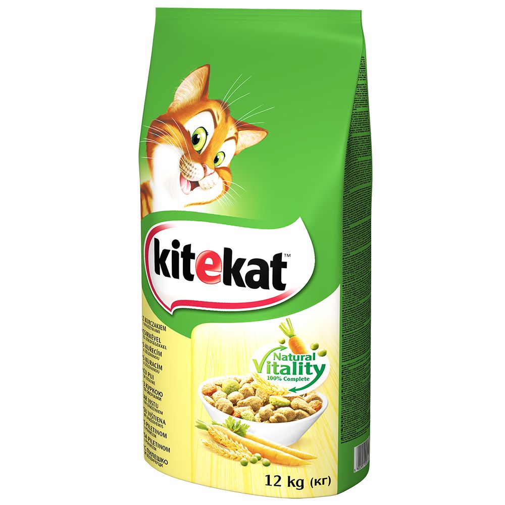 Kitekat Adult Dry Cat Food – Chicken and Vegetable 12 kg