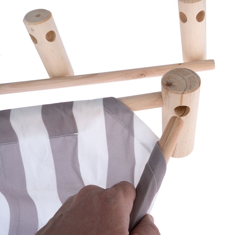 TIAKI Stripes Cat Bed 50 x 50 x 13cm (L x W x H)